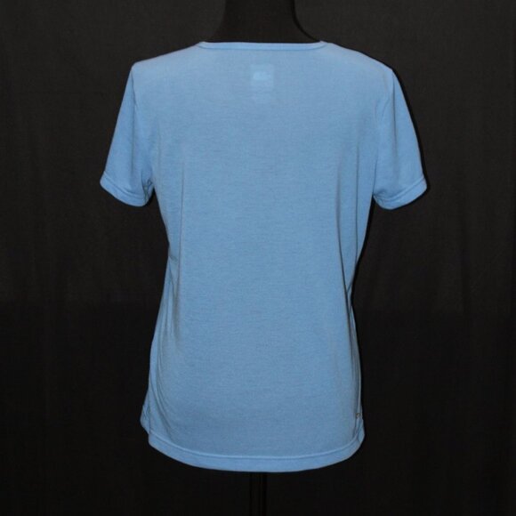 North Face Vapor Wick Blue Knit Top - Picture 3 of 12